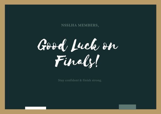 It’s finals week! Wishing you all good luck, confidence, and strength. You got this! 🧠🗣🦻🏼