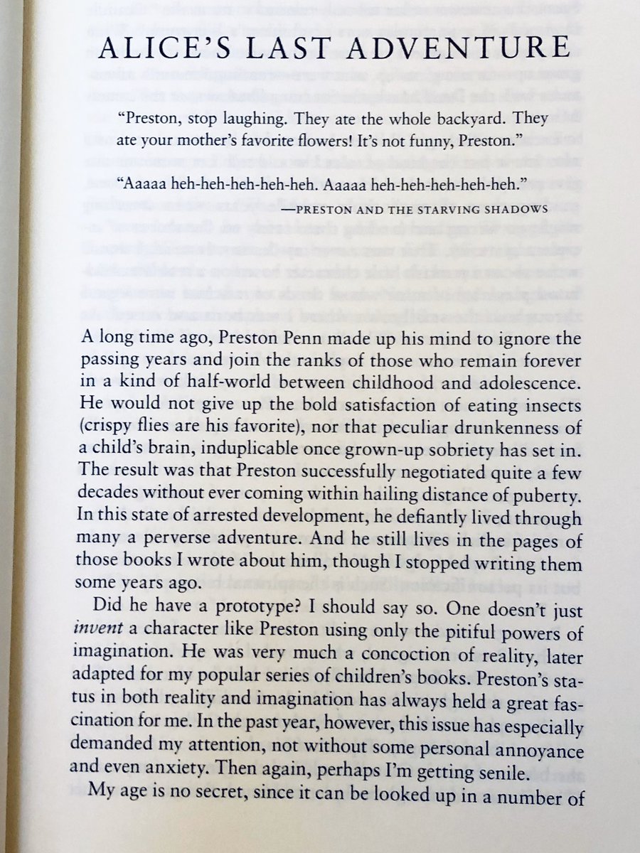 5/5/2020: "Alice's Last Adventure" by Thomas Ligotti, from his 1986 collection SONGS OF A DEAD DREAMER, reprinted in 2015 by  @PenguinClassics.