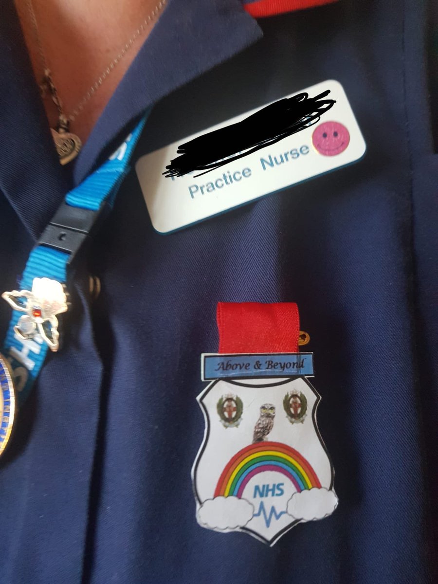 coldenp's tweet photo. @walmleyjssc Jasmine proud to see her Florence Nightingale medal #task2 being modelled by our own NHS superhero! https://t.co/J8H9a6nwZb