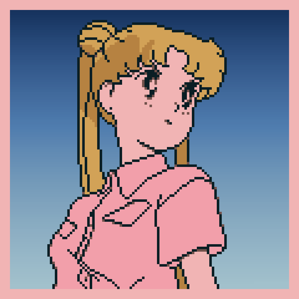 superscopesix_'s tweet photo. usagi aesthetic🌸 #sailormoon
#pixelart #pixels #digitalart #anime #usagi #90saesthetic #nostalgia #toeianimation https://t.co/JWPM3GCeLC