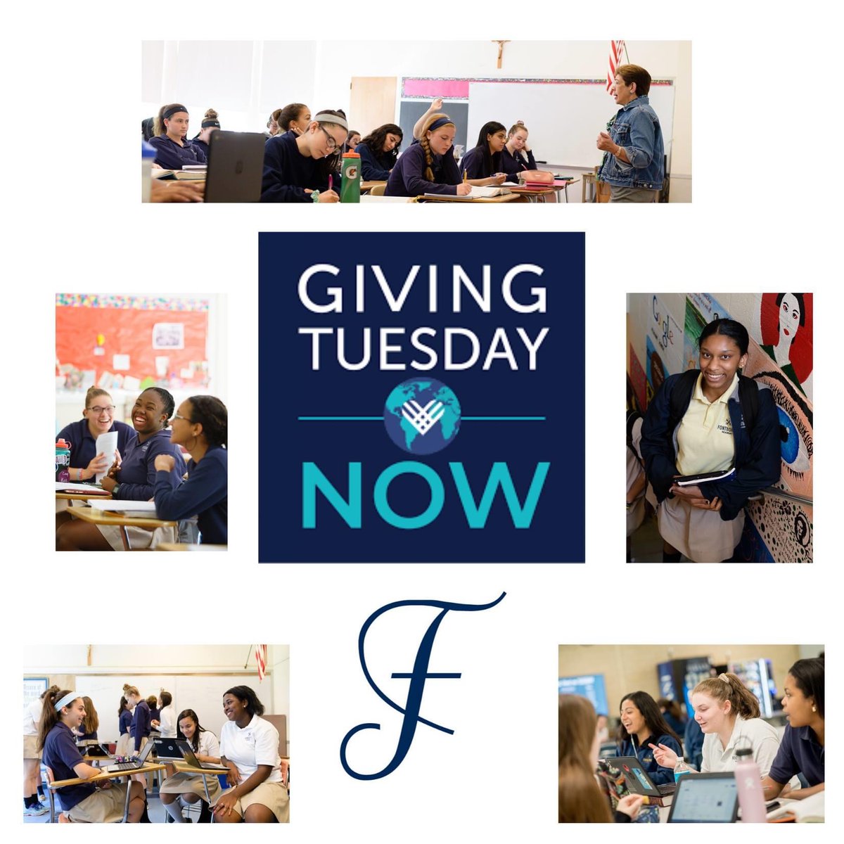 This "Giving Tuesday Now" please consider supporting Fontbonne! A very generous alumna has promised $50,000 to match all gifts made by Friday as part of the week surrounding the Global Unity Day of Giving. Please consider donating today: fontbonneacademy.org/giving/make-gi… #GivingTuesdayNow