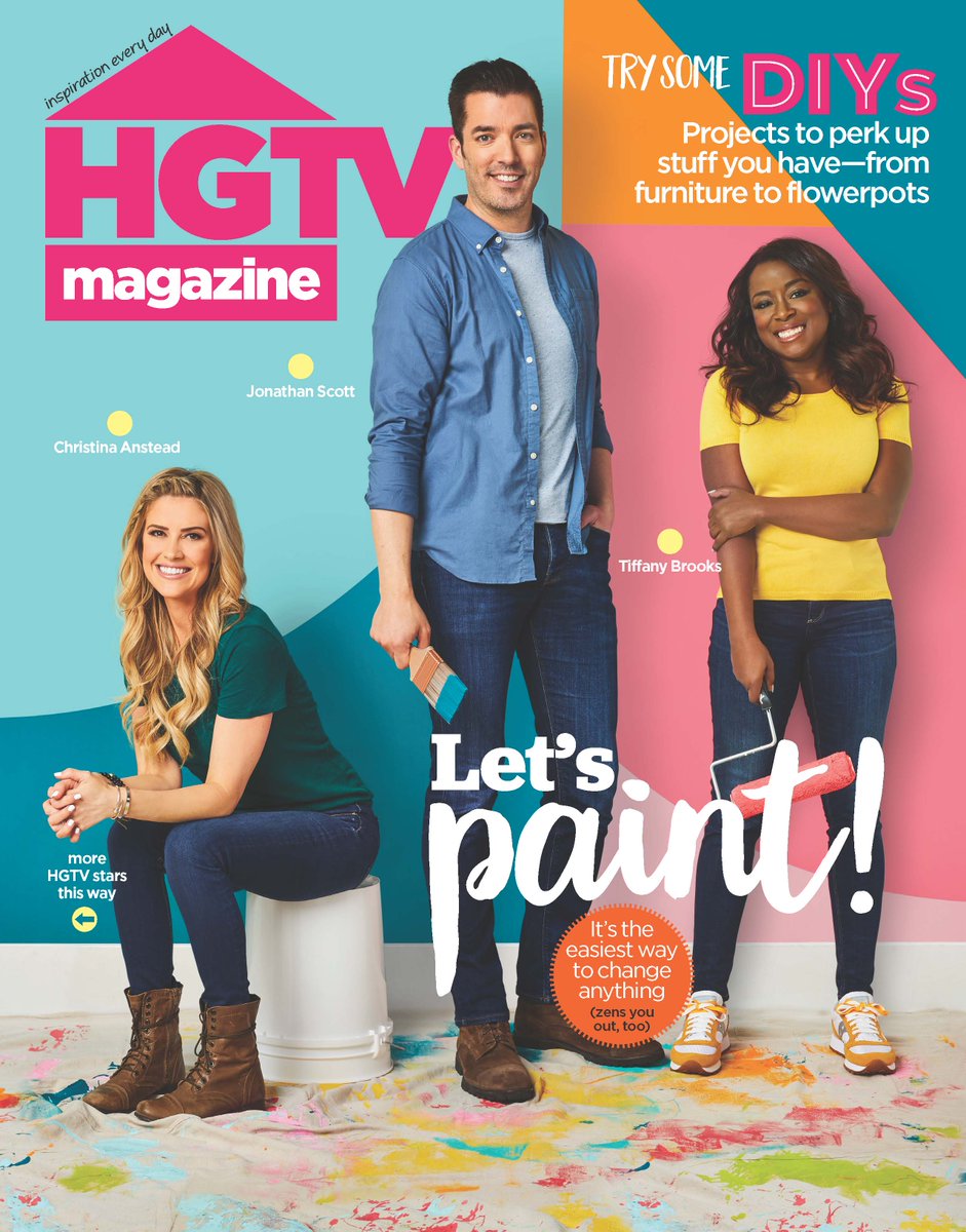 #HGTVMagazine's June #paintissue cover is here! It's packed with plenty of color, the cutest summery merch, and, of course, the best paint projects, tips, and tricks 😍 Download a digital edition on May 12 or tap the link to subscribe bit.ly/35Amorl