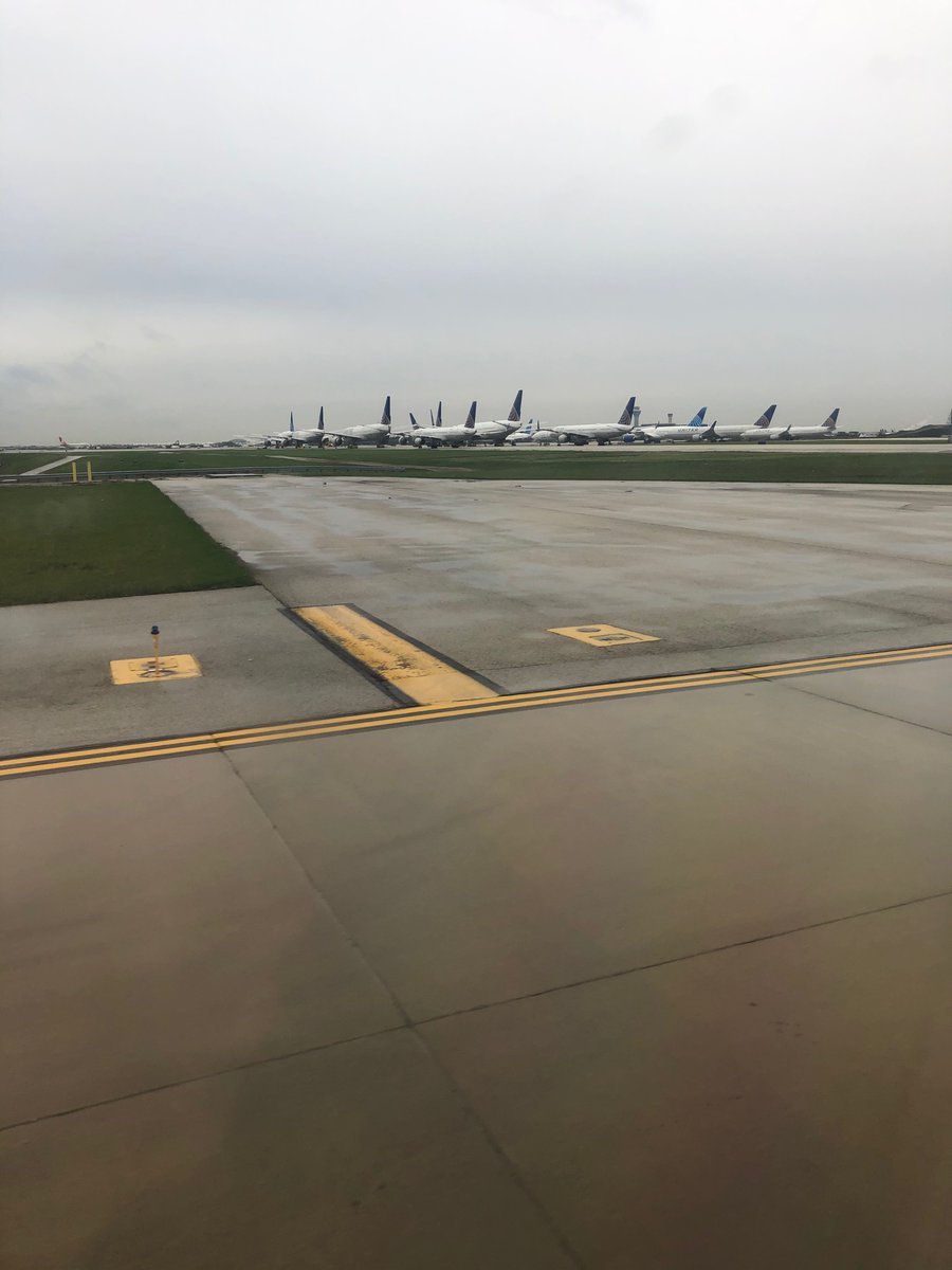 Parked #UnitedAirlines planes at #ORD #ohare