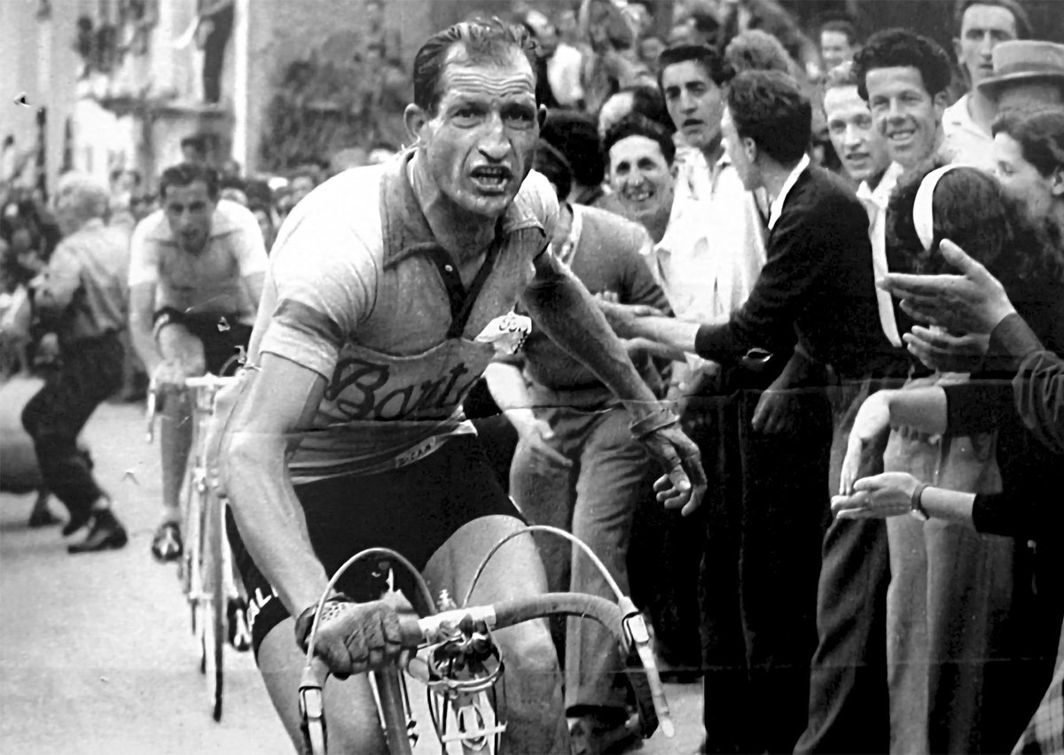 20 years ago a great champion of 🚵‍♀️ left us. As President #Mattarella reminded, Gino #Bartali embodied the spirit of solidarity, sacrifice &amp; dedication that relaunched Italy after WW2. He was recognized as Righteous among the Nations for his contribution to save hundreds of Jews.