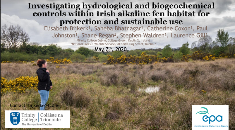 EcoTcd's tweet photo. Ella Bijkerk from Ecometrics Team is presenting in #EGU20. Please do check out her work on #alkaline #fens. 
https://t.co/qkn1fQw52G https://t.co/XGtvpYmViL