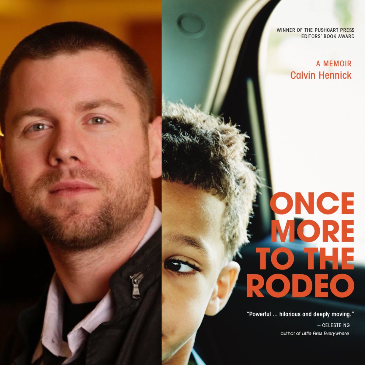 MassBook's tweet photo. Happy to celebrate Calvin Hennick & his debut memoir ONCE MORE TO THE RODEO, one of our MassBook Awards 20th Anniv “Must Read” picks! “Fatherhood is given a gutsy and nakedly sincere test drive into the heart of America.”—@MassBook @CalvinHennick #pushcartpress #awards #books https://t.co/ceRJoui9be