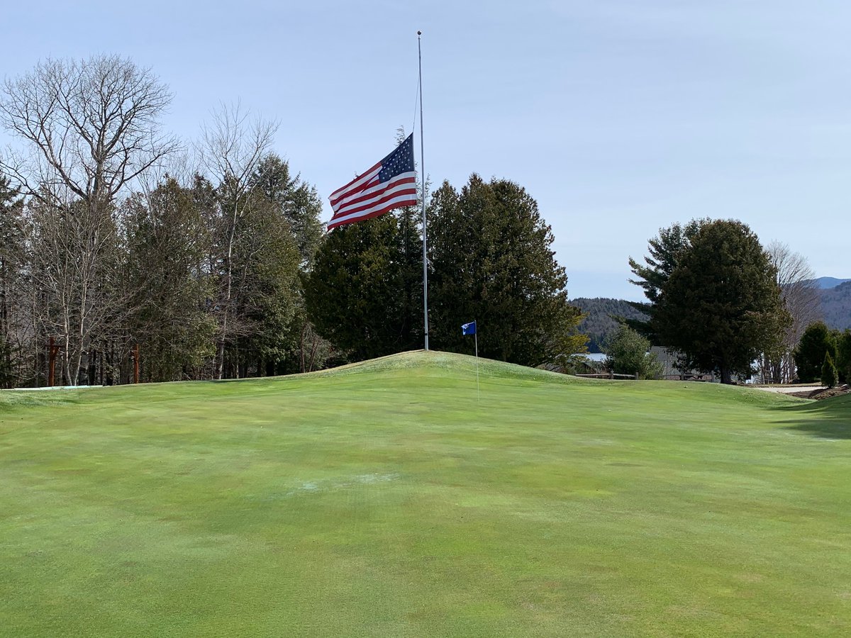 LakePlacidAdk's tweet photo. Golf is good for your soul. The #LakePlacid golf courses are open and prepared for your safety. Pictured are the  fresh greens at The Whiteface Club and Resort. 🏌️‍♂️#PerfectDayADK #MeetMeInLP #AdksUSA #Adirondacks  #LakePlacidADK #golf @WhitefaceClub #RecreateLocal #WeWillBeHereADK https://t.co/YP3rBQ6qjG