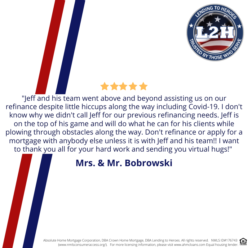 Sending virtual hugs back to the Bobrowski family this Tuesday! We love what we do and nothing can stop us from getting our clients to the finish line! #TestimonialTuesday