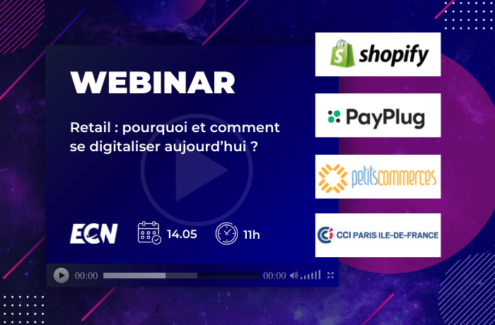 Ecom_NationFR's tweet photo. [#ECNWebinar 🎦] #Retail : pourquoi et comment se digitaliser aujourd'hui ?

📆 jeudi 14 mai à 11h

🗣 Avec les experts de @Shopify, @payplug, @CCI_Paris_IdF, @PetitsComs  

Pour s'inscrire 👉 https://t.co/oBYEYsGMiB

#Ecommerce #Digital https://t.co/q7xn4c68SR