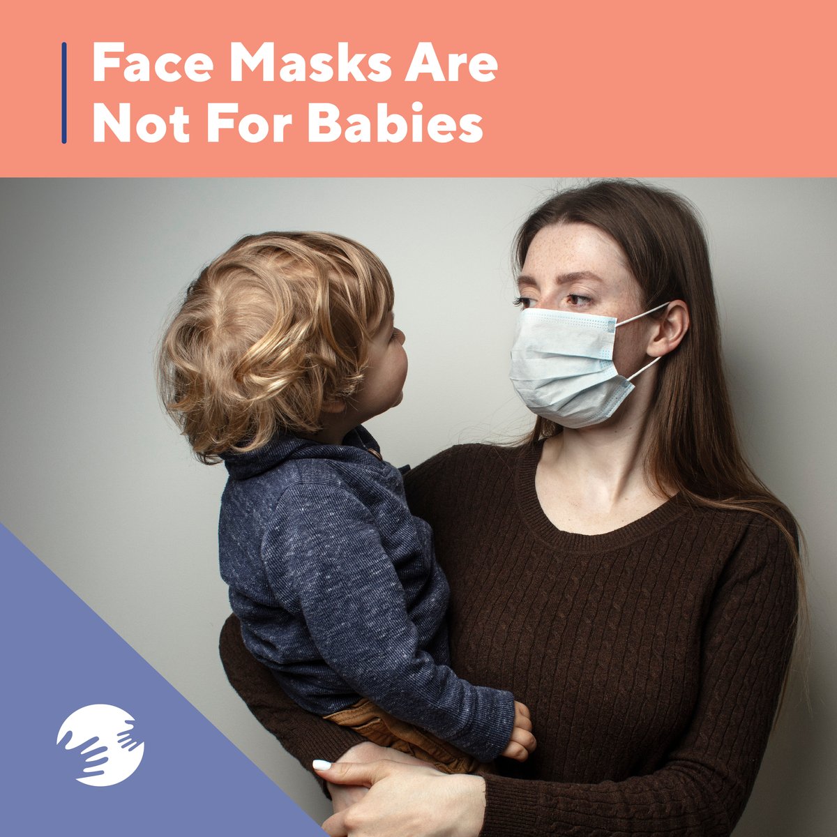 CT_OEC's tweet photo. While it’s important for us to wear a face mask in public right now, remember that babies and toddlers under two years of age should NOT wear face masks, as well as anyone else who has trouble breathing. For more information from the CDC, visit https://t.co/vyKOAMbTOE https://t.co/100vz27GfP