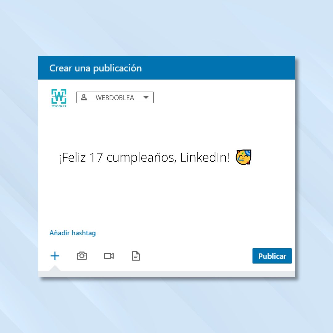 webdoblea_'s tweet photo. Fundada en el año 2003 por Reid Hoffman , ¡#LinkedIn cumple 17 años! ⁣🥳
⁣Hoy en día suma 660 millones de usuarios activos en todo el mundo, de los cuales 12 millones están en España. ⁣⁣
Y tú, ¿todavía no tienes un perfil actualizado en @LinkedInES? https://t.co/AwkgGVqJeU