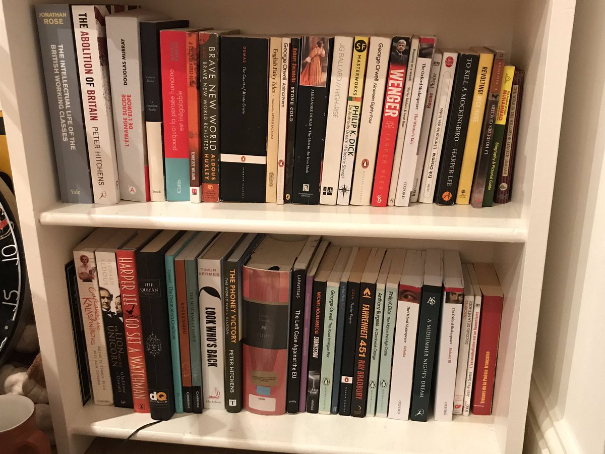 jwyvon's tweet image. Since everyone is posting theirs. #BookShelfGate