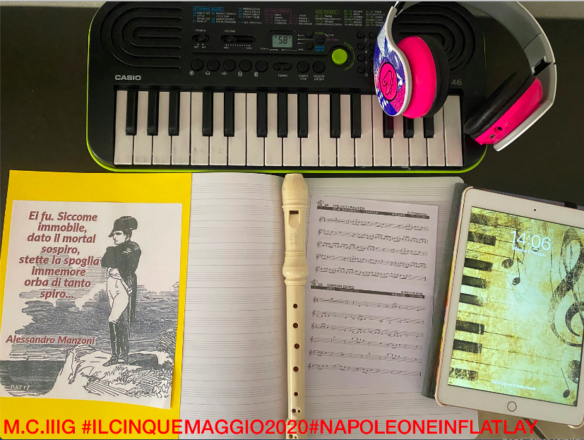 BiblioLabScuola's tweet photo. #ilcinquemaggio2020 #napoleoneinflatlay #classe3G @Dandiddi https://t.co/DVvOUpXuAP