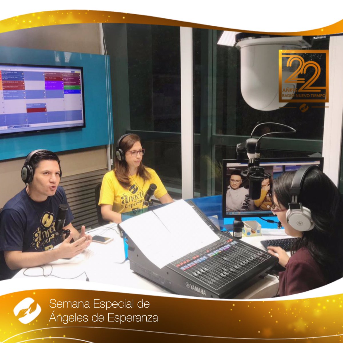 ¡Música que acerca el ❤️ a Dios! @conpaz_compuesto y <a href="/joel_fv/">JoelFV</a>  junto a ti en el 2do día de la #SemanaEspecial de #ÁngelesdeEsperanza 😇📲 ¡Sé un Ángel tu también y 😇🤗 escríbenos! +5512981510076📲 @ntangeles ✨👏🏼💙💛 #soyunangelsoynt <a href="/tvnuevotiempo/">tvnuevotiempo</a> <a href="/jorgerampogna/">Jorge Rampogna</a> @ToninhoTostes