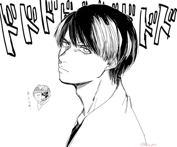 黒い着物を着て刀で戦う系漫画を読みながら描くとこうなってしまいます… 