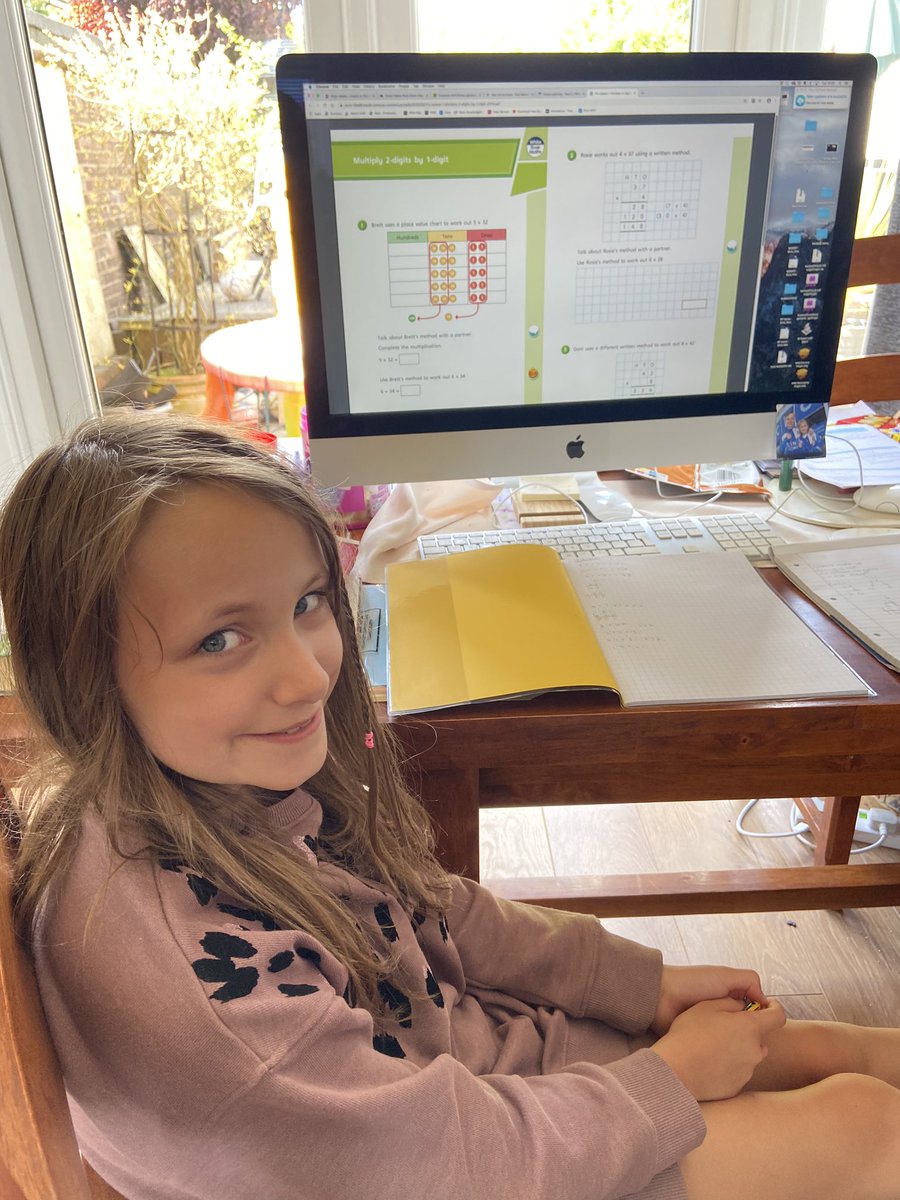 JacquiMurphy15's tweet photo. @latimerprimary Imogen showing her big brother some maths on white rose maths #Latimerfamily #whiterosemaths https://t.co/X9CYhjEFSl