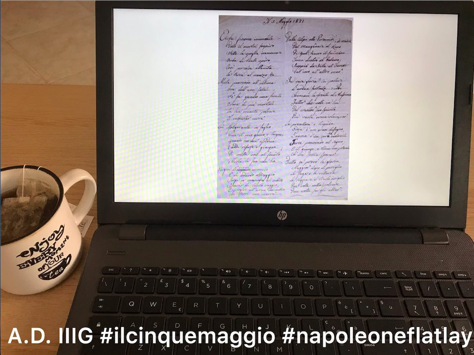 BiblioLabScuola's tweet photo. #ilcinquemaggio2020 #napoleoneinflatlay #classe3G https://t.co/ujWKWFICQy