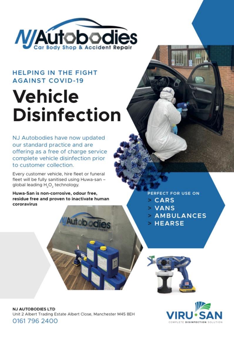 NjAutobodies's tweet photo. #fightagainstcovid #hygiene #disinfectant #stayingclean
#manchester #bodyshop #vehiclemaintence #mechanics
#accidentrepair #vehiclehygiene
#coronavirus #bacteriaprevention https://t.co/4jkKMrb8kA
