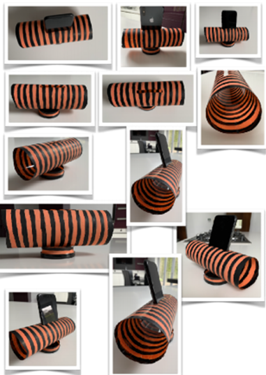 WestholmeDesign's tweet photo. Oliver and Fatimah with their early entries to the Year 9 passive amplifier competition! Recycled materials only! #6Rs #rethink #homelearning #stripesarein https://t.co/A3edgEMsj1