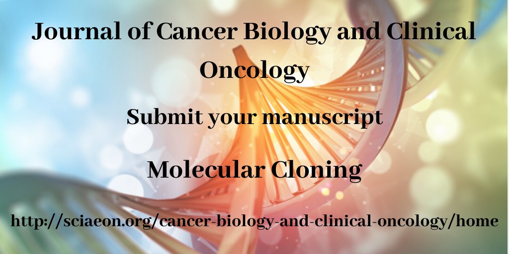 AlexHells3's tweet photo. #JournalofCancerBiologyandClinicalOncology

#Molecularcloning is a set of methods, which are used to insert #recombinantDNA into a #vector

For more: https://t.co/o8JJvVhkdP

#OncologyJournals #CancerJournals #TheCancer #CancerResearch #CancerScience #AdvancesinOncology #JCBCO https://t.co/CnycPXbx8J