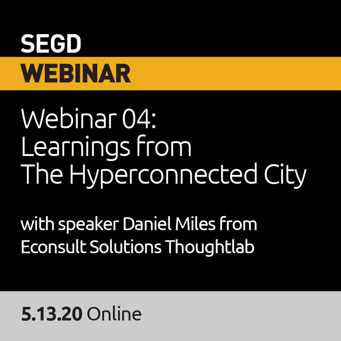 ThoughtLabGroup's tweet photo. MARK YOUR CALENDARS!
On May 13, join SEGD and ESI's Daniel Miles in our next webinar highlighting innovative research into hyperconnected cities of the future! https://t.co/lb0xn7fYGM #HyperconnectedCities #SmartCity https://t.co/U6wANbSBWH