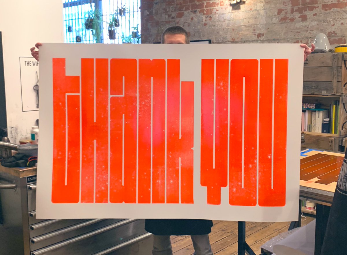 A giant THANK YOU from the giant #PeoplePoweredPress 

Buy a print &amp; choose someone/somewhere doing amazing things right now. We’ll send it to them and donate all the money to #NHScharitiesTogether 

We’ll make them available ASAP. DM me if you want to reserve one. Please share