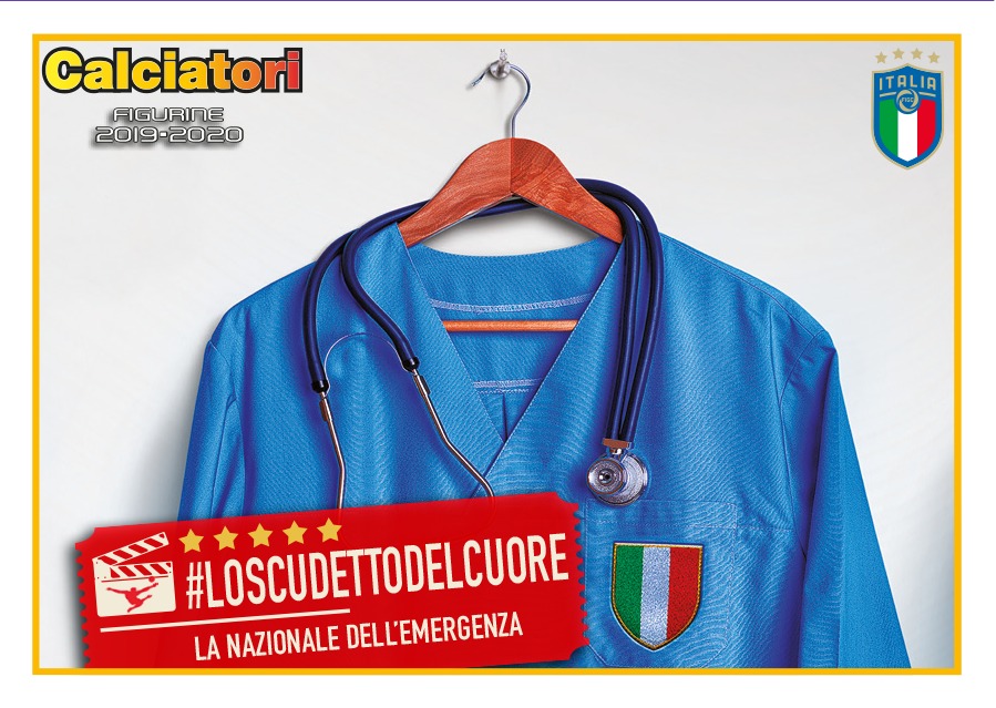 Azzurri_En's tweet photo. The FIGC’s initiative, “The Heart Scudetto” 💙 becomes a sticker in the Panini album

👉 https://t.co/0U0YTuFeao

Two special stickers regarding the pandemic have been introduced, as well as a third dedicated to Daniel Maldini, a symbol of three generations in #SerieA https://t.co/42bh9SWkmZ