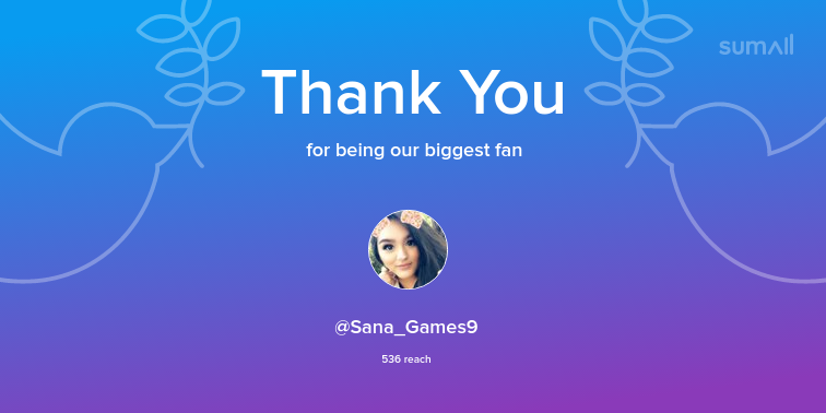 ItsMeBen426's tweet photo. Our biggest fans this week: Sana_Games9. Thank you! via https://t.co/vcJ1aaCTUa https://t.co/alv7McySw2