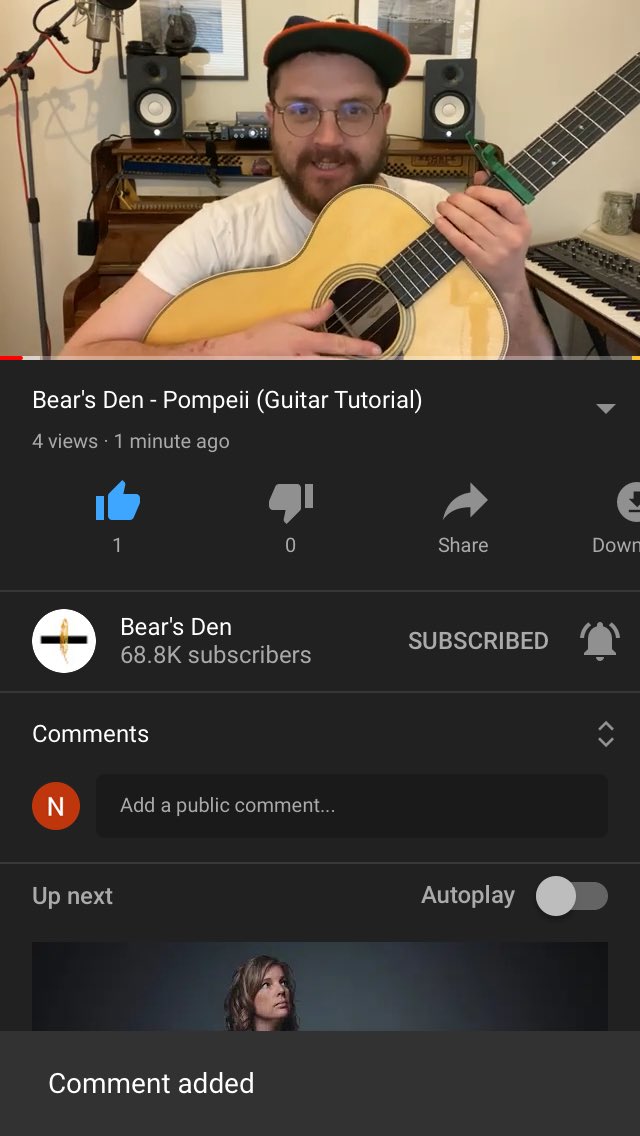 HE’S BACK <a href="/bearsdenmusic/">Bear's Den</a> trying not to freak out!😍