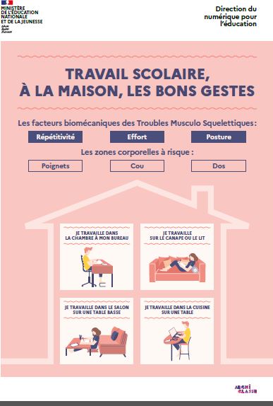 Edu_Num's tweet image. 📌 Les conseils de la #DNE 

☑️ Pendant ou après le confinement...
      Travail à la maison, adoptez les bons gestes 👍

Retrouvez notre infographie spéciale #ergonomie sur le site #Archiclasse

➡️ archiclasse.education.fr/Travail-scolai…

cc @EducationFrance  @chcaron80  @MaximeGarraud