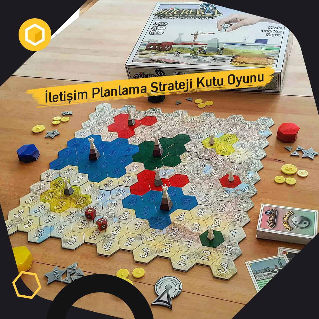 Telekom altyapısının nasıl çalıştığını evde oyun oynayarak öğren! Telekom altyapısını sağlayan istasyonların planlama ve kurulum stratejilerini anlatan her yaşa yönelik kutu oyunu #Hücrebaz Arıkovanı Mağaza’da, hemen sipariş ver! #EvdeHayatVar 👉 arikovani.com/projeler/hucre…