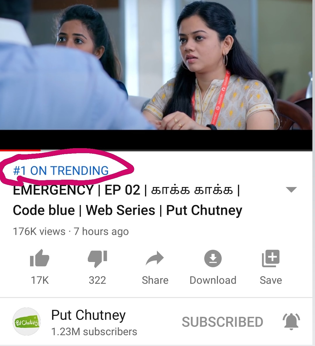 OfficialAnitha's tweet photo. #1 on trending #episode_2... And #episode_1 is also #still_trending in YouTube even after #5 days...kudos to my team...❤️ எல்லோருடைய உழைப்புக்கும் கிடைத்த வெற்றி...
#12 நாட்களில் #8_எபிசோட்கள் படமாக்கினோம்.இருப்பினும் திரைப்படங்களுக்கு நிகரான தரமும் கதையும்!! https://t.co/GrnvaVgh9O