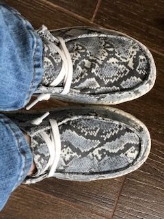 celebratehavfun's tweet photo. Do you know what I miss??? Wearing cute, new #shoes out!!! I received these Hey Dude Wendy Jungle Shoes from The #Buckle and I LOVE them ~ Check them out for yourself. I have several pair of #HeyDudes and they are my favorite 👍 https://t.co/YcA5EraiC5 #bucklestyle #comfyshoes https://t.co/6j0N1u7SlY