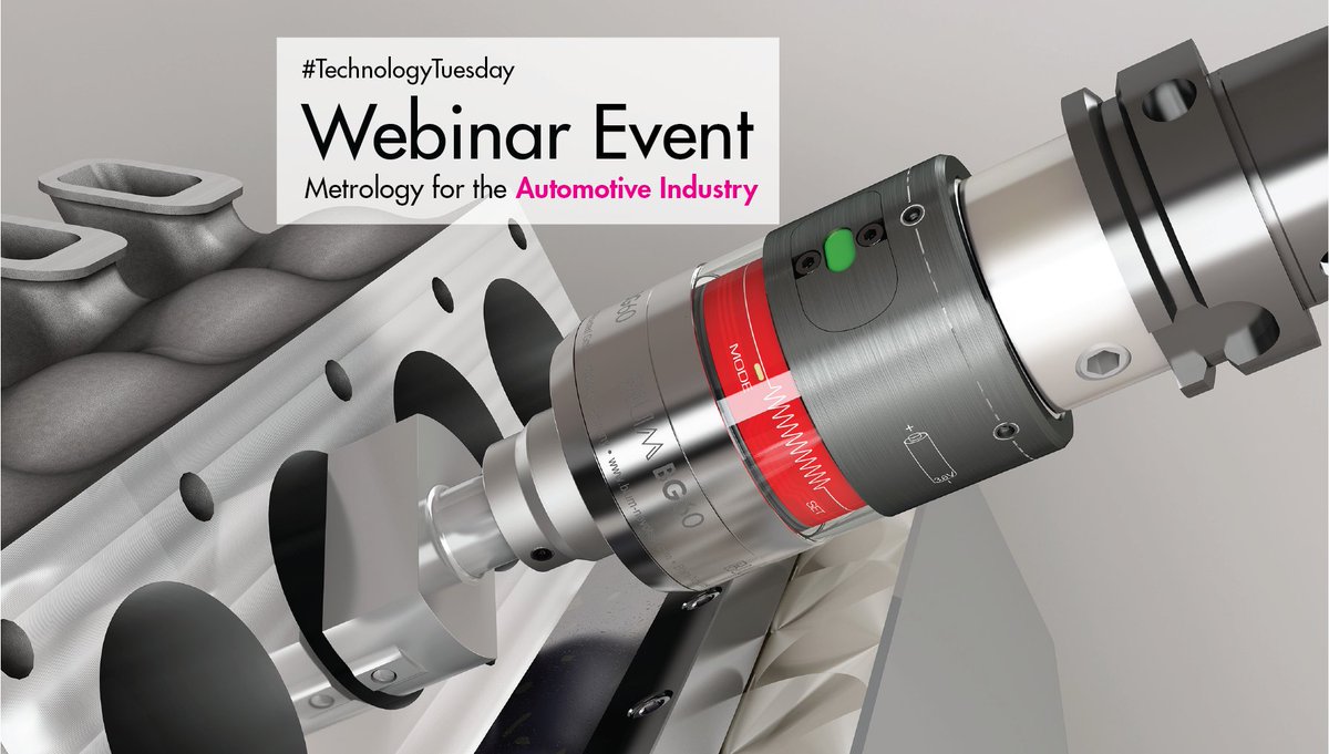 Blum_Novotest's tweet photo. #TechnologyTuesday! Are you registered yet for our #Webinar next week? If you manufacture parts for the #automotive industry, you won't want to miss this! #Blum #measureXperts will demonstrate #measuring & inspection on a wide range of parts. Sign up here: https://t.co/W98R7PyHlp https://t.co/43niMOHDRX
