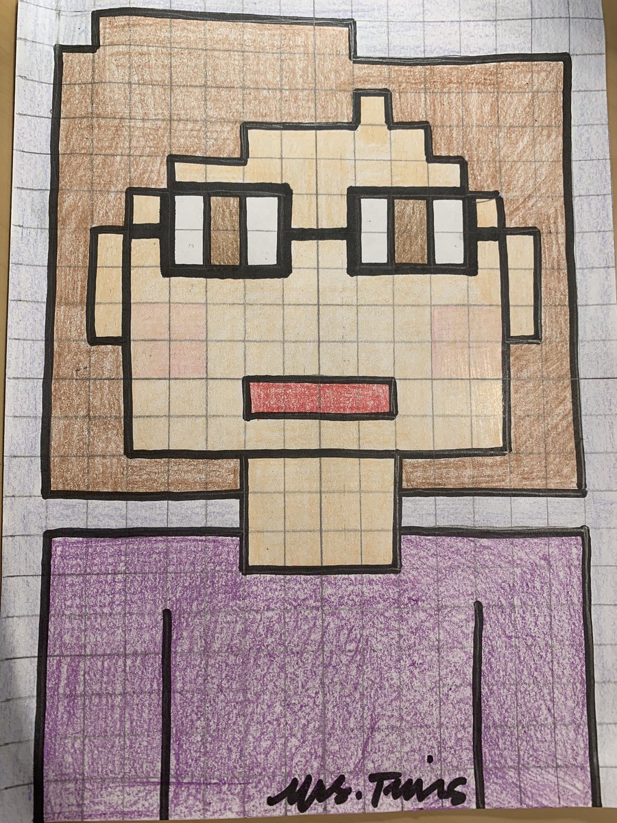 shadowbriar's tweet photo. Our first art project of #VideoGameWeek is a #MinecraftSelfie! Come visit @ShadowbriarArtStudio on YouTube or Instagram and be sure to share your art! @ShadowbriarES #ShadowbriarAtHome #HISDFineArt https://t.co/dV3whvJrE2