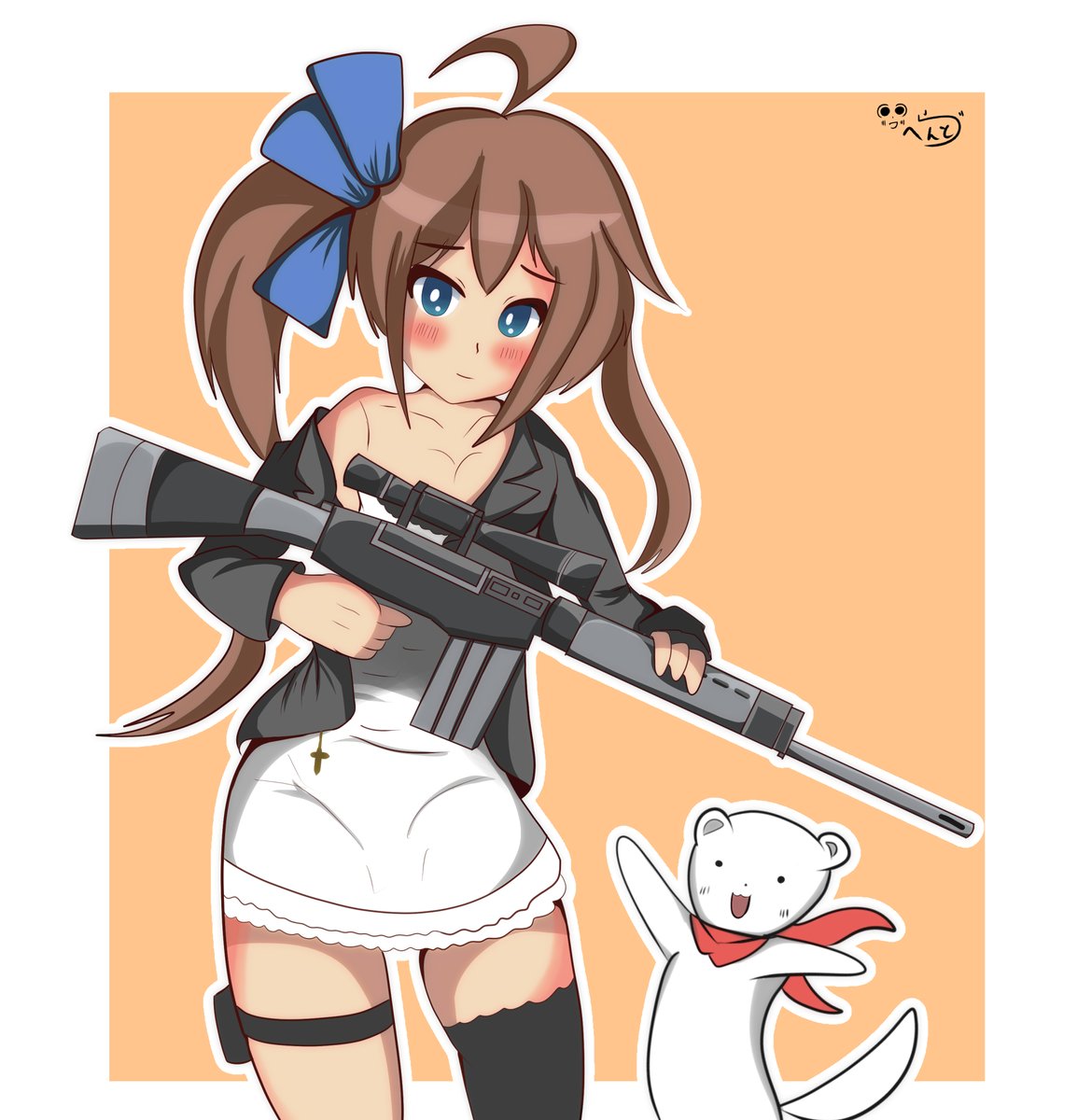 少女前線 ドルフロ 少女前線 Fn Falを描きました この謎の生物どこかで見たこと Hendraのイラスト