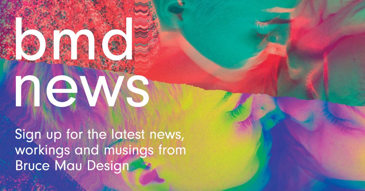 brucemaudesign's tweet photo. Subscribe to our quarterly design dispatch! 

https://t.co/quKWYHXGd7 https://t.co/QvtF7qUw3i