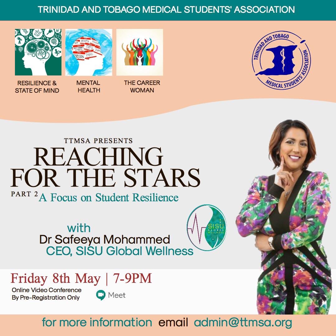 wearettmsa's tweet photo. TTMSA presents Reaching for The Stars🌟 Part 2 with Dr. Safeeya Mohammed. Join us THIS FRIDAY at 7pm for a session geared at Student Resilience. The session is open by Pre-Registration only. Limited spots are available. 

Click on the link to register - https://t.co/xYuap0x8uQ https://t.co/nCfiIoHbtC