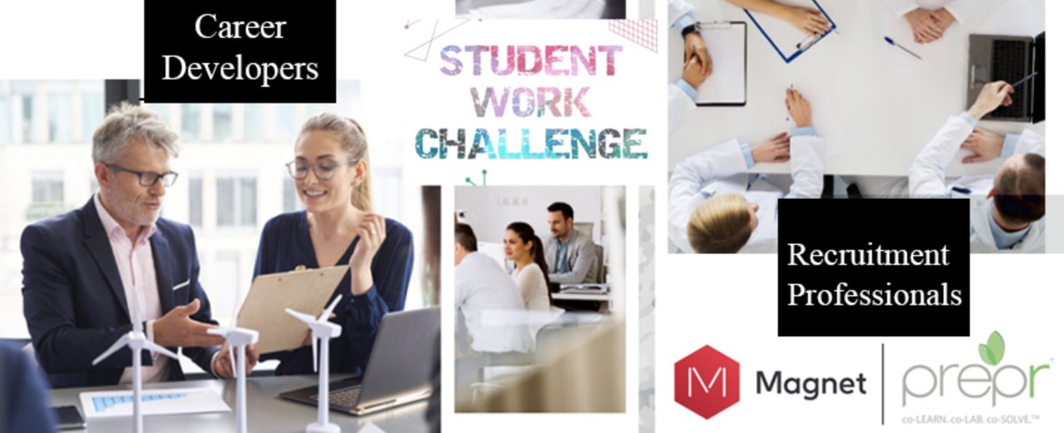 MagnetCanada's tweet photo. Tomorrow is the @preprme #StudentWorkChallenge virtual workshop. There's still time to register to learn about the role #WorkIntegratedLearning plays in #TheFutureOfWork.
Register before it's too late: https://t.co/Y7T26tFVvt https://t.co/j0seT15jrN