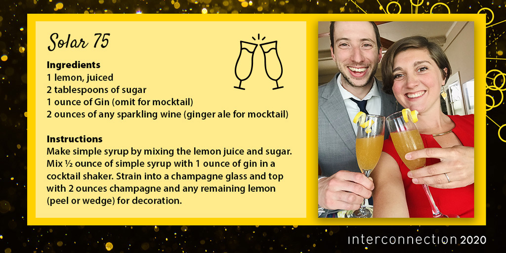 GRID's tweet photo. You can win a free ticket to #Interconnection2020 today by sharing a pic of yourself and your solar-themed cocktail or mocktail! Just include #GRIDAlternatives,  #GivingTuesdayNow &amp; why you’re excited to attend in your post for your chance to win. We'll pick the winner tomorrow! https://t.co/tWV3mSkF09