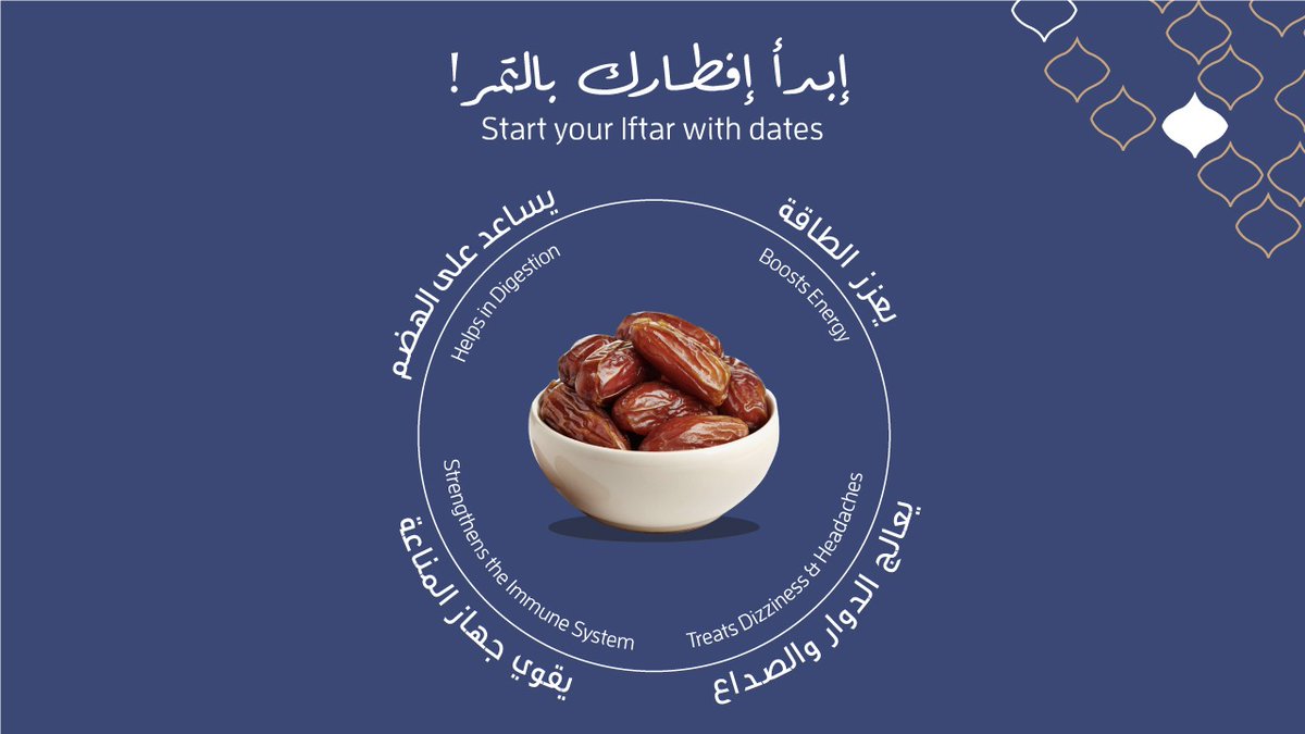 MsheirebDoha's tweet photo. Tips for a healthy Ramadan fasting 😀
#Livebrightly #RamadanIsHome #Ramadan #Stayhome #Qatar #Doha #Dates #Iftar #Suhoor https://t.co/aUXAjO2rou