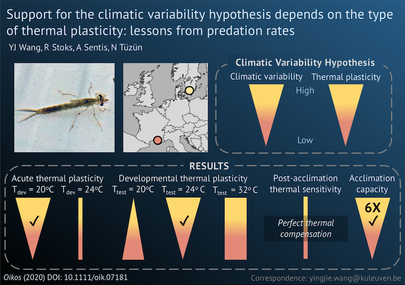 Oikos_Journal's tweet photo. Graphical Abstract by Wang et al. 2020! The effects of temperature on predation rates in damselfly populations from high‐ and low‐latitudes!
https://t.co/Pam8aeWxZu
@wileyecology @NordicOikos @Nedim_Tuzun @Lanexran #Ischnura #acclimation #latitudinalgradient https://t.co/6ED0UYQLVz