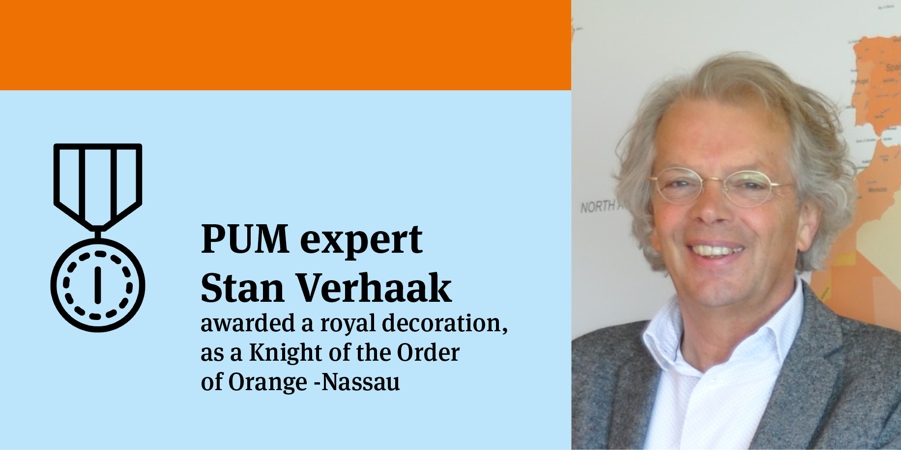 PUM on X: PUM expert Stan Verhaak received a pleasant call from the Mayor  of Grave, a city in the Netherlands. Because Stan has been a volunteer for  many years and has