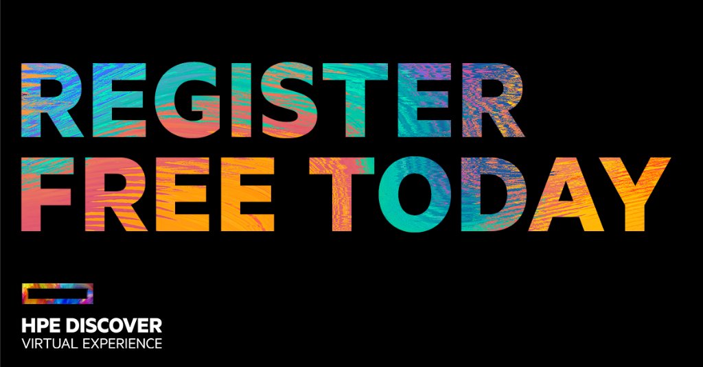 #HPEDiscover 2020 sarà virtuale. Registrati gratuitamente oggi per assistere a keynote, sessioni, demo e molto altro a partire dal 23 giugno: hpe.to/60091Nv1V