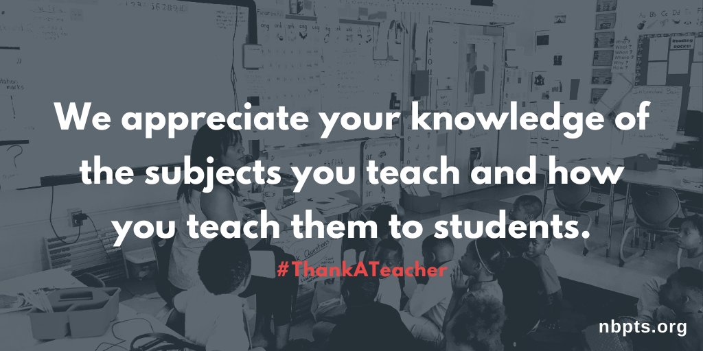 AndreaHajek's tweet photo. Join me in celebrating and THANKING
#teachersofexcellence on this #TeacherAppreciationWeek! You make a difference @JamieTDay. #TeachersThankTeachers #NBCTstrong #PassItOn @nbpts @APSVirginia https://t.co/ir82OzJh8w