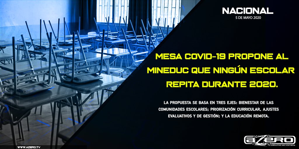 05 de Mayo ⎘ Mesa Social Covid-19 entregó propuestas al Mineduc
#Educación #educacionadistancia #Chile #escolares #alumnos #colegios #CoronavirusChile
