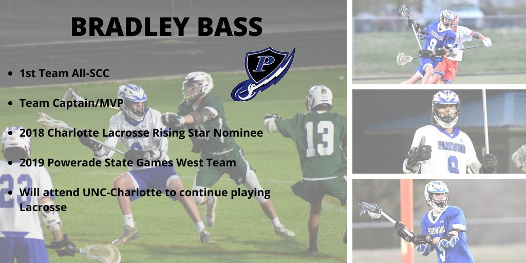 🥍 SENIOR SPOTLIGHT 🥍
Bradley Bass - 
Member of LAX team since it's inception
Integral part of building the program 
Also member of Football program for 4 years.
Thank you for all you've done Brad!!