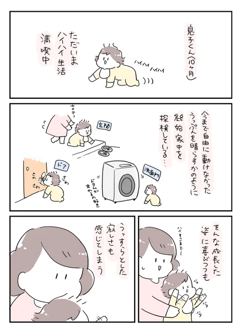 ハイハイ期を謳歌する息子(10ヶ月)に感じるうっすらとした寂しさについて 