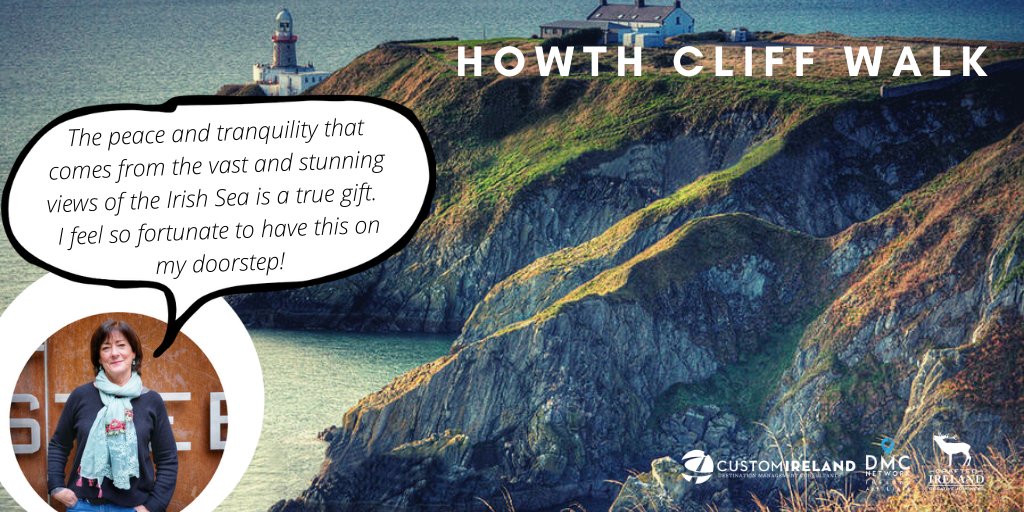 customireland's tweet photo. This week Julie, our MICE Manager, spotlight brings us to Howth. 
A beautiful fishing village located just outside of Dublin city centre, Howth is renowned for its enchanting coastal cliff walk offering scenic views at every turn along the hike way. 
#keepdiscovering #eventprofs https://t.co/jyceRa5V3I