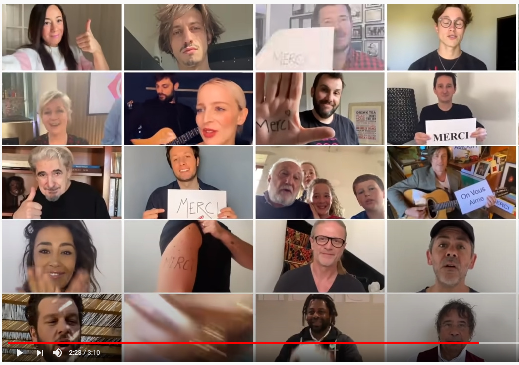 More than 300 #French celebrities, confined alone at home but together in spirit, sang a beautiful song in appreciation of hospital workers: bit.ly/2SD86Rb

The video has interactive subtitles. Click any word for the English translation.

#LearnFrench